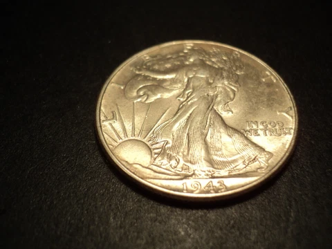 1943 P Walking Liberty Half Dollar BU Cover