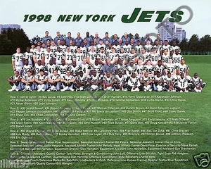 1998 NEW YORK JETS NFL FOOTBALL 8X10 TEAM PHOTO PICTURE  - Picture 1 of 1