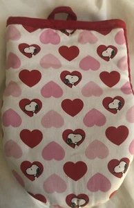 PEANUTS ~ "SNOOPY ROT & ROSA HERZEN ~ LIEBE ~ 9 "x 7" ~ Mini Ofenhandschuh ~ NEU ~ SCHNELLER VERSAND. - Bild 1 von 2