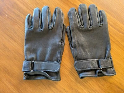 Guantes de cuero 100 % bisonte americano hechos en EE. UU. ¡Nuevos! Negro/Marrón Talla M/L Foto 1 de 4