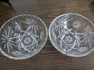 Set 2 Ganci di Ancoraggio - Stella di David - Piatto Caramelle 5" ~ Vetro Trasparente Dessert... - Foto 1 di 9
