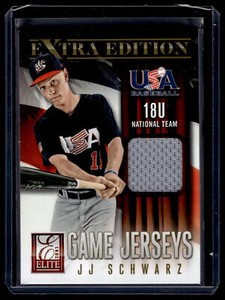 JJ Schwarz 2013 Panini Elite Extra Edition Game Jerseys Worn Relic Card  #17