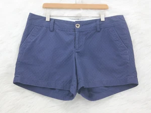 Lilly Pulitzer Shorts Women's 8 Blue Textured Chino The Callahan Short #1817 - Picture 1 of 17