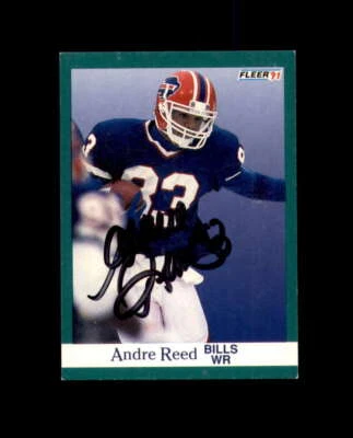 Andre Reed Signed 1991 Fleer Buffalo Bills Autograph - Image 1 of 2