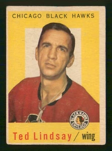 Ted Lindsay 1959-60 Topps 59-60 #6 en muy buen estado+ 94543 - Imagen 1 de 2