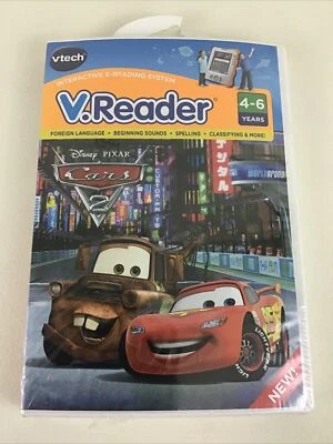 VTech V Reader Interactive E-Reading System Disney Cars Learning Educational New - Image 1 of 4