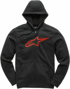 ALPINESTARS AGELESS 2 FLEECE ZIP HOODY BLACK RED ADULT MX HOODIE NEW ASTARS BMX - Imagen 1 de 1
