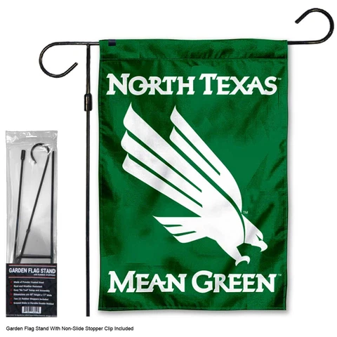 University of North Texas Garden Flag and Stand Pole Kit Cover
