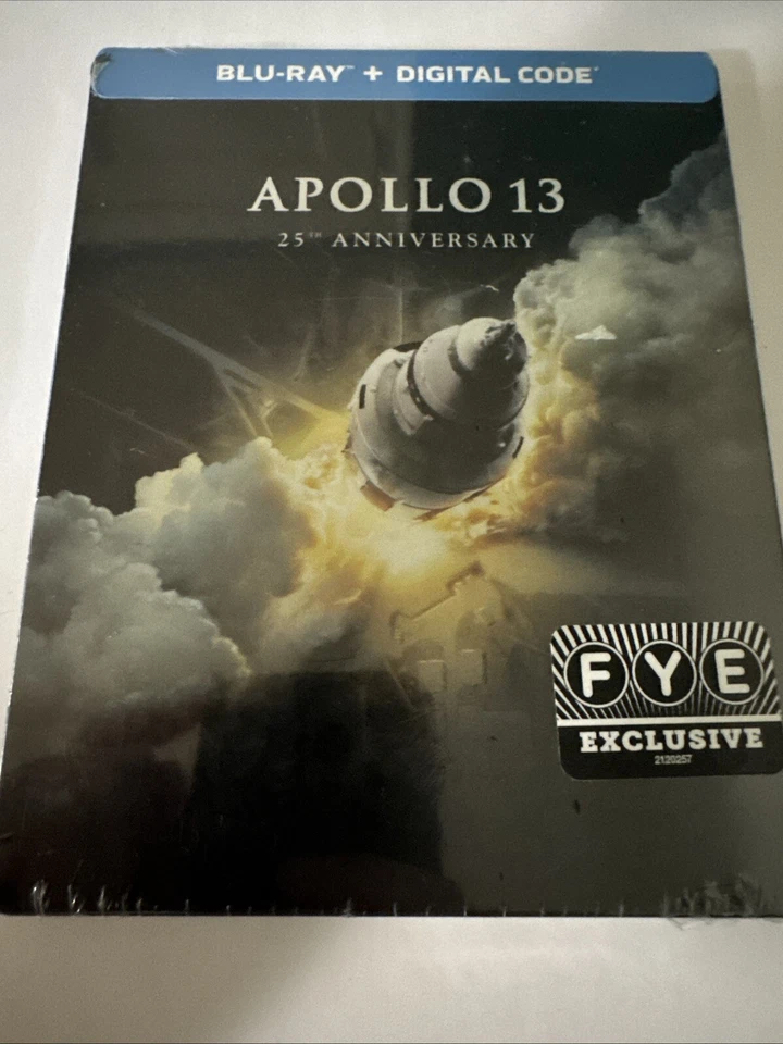 Apollo 13 Blu Ray Digital Code Steelbook Edition 25th Anniversary FYE