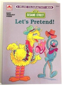 Sesame Street Colouring Book Activity Book Retro Colouring Book 1991 - Imagen 1 de 5
