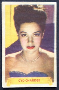 CYD CHARISSE - #58 Movie Stars Card 1948 Portuguese Edition