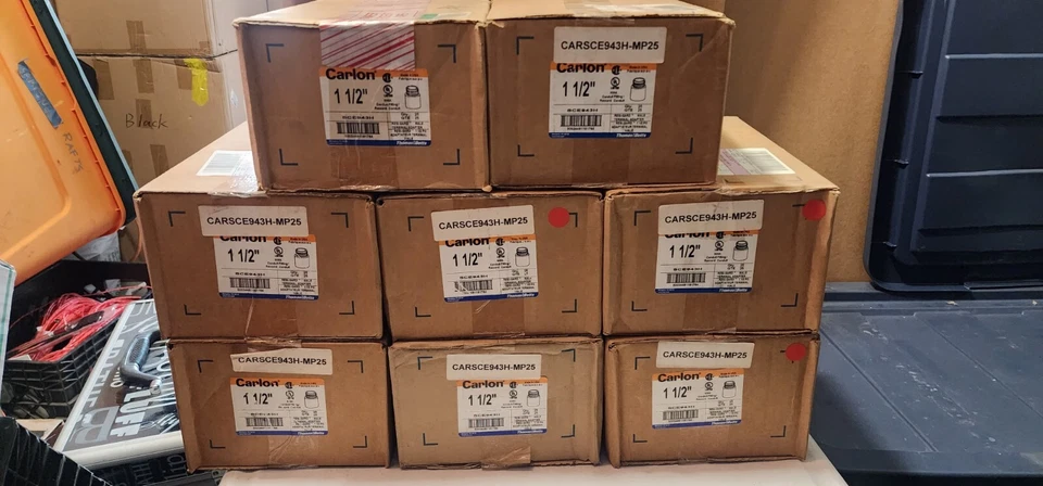 Thomas & Betts / Carlon 1-1/2 pulgadas Resi-Gard naranja no metálico macho... Foto 1 de 3