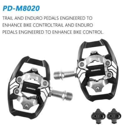 Shimano Deore XT PD-M8100/M8020 SPD MTB XC Bike Clipless Pedals & Cleats W/SH51 - Image 1 of 4