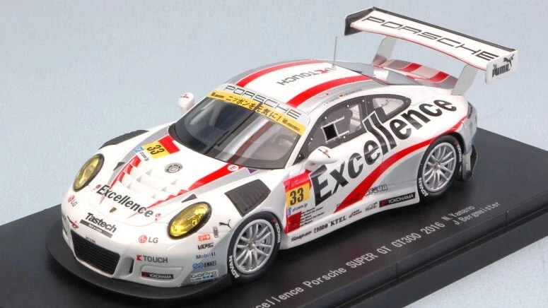 Ebbro PORSCHE 911 GT3 N.33 2nd MOTEGI SUPER GT300 N.YAMANO-J.BERGMEISTER 1:43 - Immagine 1 di 1