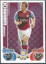 TOPPS MATCH ATTAX 2010-11- #023-ASTON VILLA-STEPHEN WARNOCK