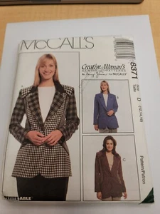 McCall's 8371 Nancy Zieman misses lined jacket Sizes 12-14-16 UNCUT (A) - Picture 1 of 2