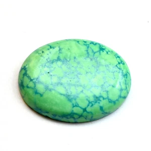 Natural Certified Green Turquoise 55 Ct Cabochon Loose Gemstone - Picture 1 of 5