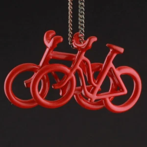 2 colgantes rojos para bicicleta OBP Collection A/S Copenhagen. ""Sunshine & Night""." ¡NUEVO! - Imagen 1 de 3