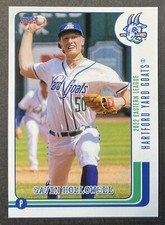 2022 Gavin Hollowell Minor League Rookie Hartford Yard Goats Colorado Rockies