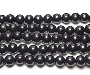 15,5 Zoll Strang RUSSISCHER SCHUNGIT 12 mm Runde Perlen NATUR - Bild 1 von 3