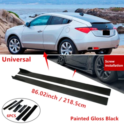86" Universal Fit For Acura ZDX 2010-2013 Side Skirt Lip Splitter Rocker Panel Foto 1 de 4