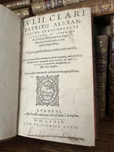 RENAISSANCE ERA BOOK PRINTED IN 1579 - Perfect Christmas Gift - Picture 1 of 10