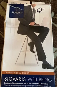 Calcetines acanalados clásicos Sigvaris para hombre 15-20 mmHg TALLAS COLORES - Mejorar la circulación - Imagen 1 de 6