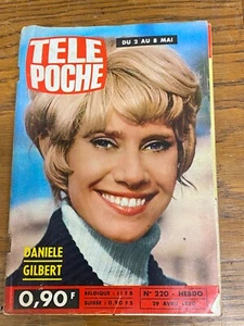 TÉLÉ POCHE 1970 NUMÉRO 220 DANIELE GILBERT - Bild 1 von 1