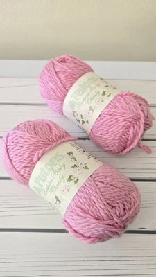 2 madejas colmena bebé grueso hilo plusher rosa acrílico nailon 5 voluminosos Foto 1 de 4