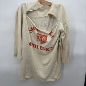 Camisa De Colección Principios De Los Años 20-30 Escuela Secundaria Gimnasio Manga Larga Logo Tigre South High - Imagen 1 de 12