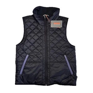 Bass Outdoors Steppweste Damen klein schwarz lila Besatz Nylon Puff neu - Bild 1 von 16