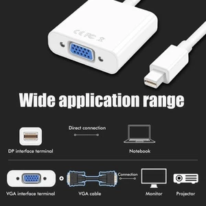`Mini Displayport To Vga Adapter Cable Dp To Vga Conversion Line Support Mi - Afbeelding 1 van 12