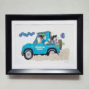 Ilustración Dragon Ball Jimny Enmarcada Nº121, 22.3x17.3cm, - Imagen 1 de 3