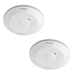 2x Deckenbewegungsmelder 360° HF-Sensor flach Mikrowellensensor Hochfrequenz - Bild 1 von 4