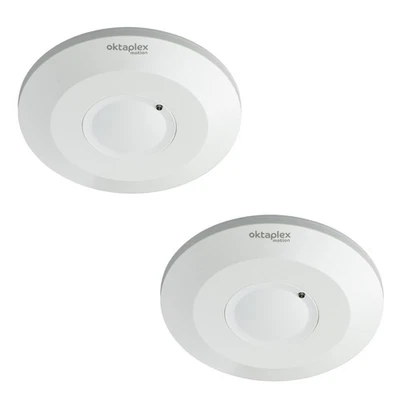 2x Deckenbewegungsmelder 360° HF-Sensor flach Mikrowellensensor Hochfrequenz - Bild 1 von 4