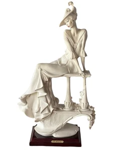 Giuseppe Armani Giovane Signora Sul Balaustre Scultura Italia 0962F 15” - Foto 1 di 12