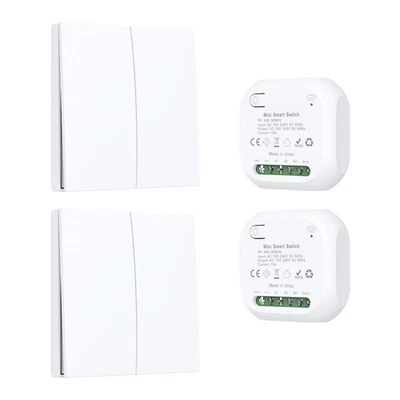 KINETIC Funkschalter Set Wandschalter Schalter Empfänger Steckdose batterielos. - Bild 1 von 4