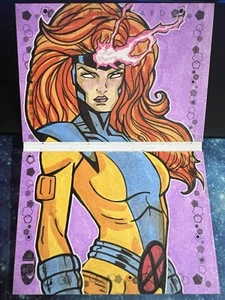 2021 Marvel Premier Jean-Grey Sketch Card Booklet 1/1 by Rich Hennemann - Bild 1 von 2