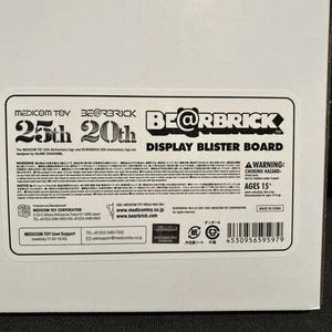 100% BEARBRICK DISPLAY BLISTER BOARD Medicom 25th Anniversary LE. US Verkäufer - Bild 1 von 3