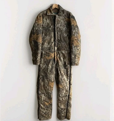 Vintage Gander Mountain Camo Insulated Coveralls Men Size Small Regular USA MADE - Image 1 of 4