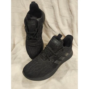 Adidas Women's Running Shoes Sneakers All Black Athletic Comfort Size 10.5 - Picture 1 of 8