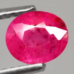 0.83Ct. Natural Gemstone Ruby Reddish Pink Oval Normal Heated Tanzania Sparkling - Picture 1 of 7