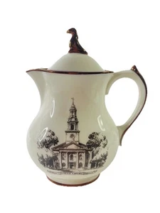 VTG ARCHITECT'S TEA SERVICE by Lenox Hot Water Jug & Lid North Church New Haven - Picture 1 of 7