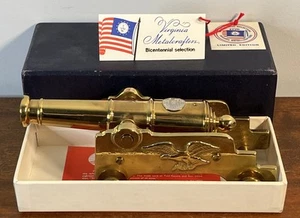 Virginia Metalcrafters Bicentennial Solid Brass Desk Top Naval Cannon 1776-1976 - Picture 1 of 8