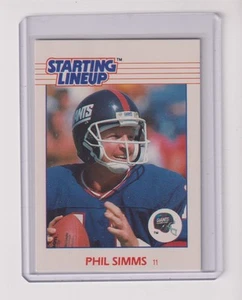 1988 STARTING LINEUP PHIL SIMMS CARD - NEW YORK GIANTS - Picture 1 of 1