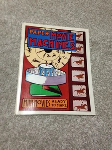 PAPER MOVIE MACHINES MINI-MOVIES READY TO MAKE BUDD WENTZ 1975 BOOK COMPLETE - Bild 1 von 8