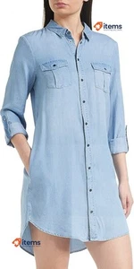 VERO MODA Mujer Vaqueros Blusa Vestido Silla 10184172 Luz Denim Azul Talla L - Imagen 1 de 5