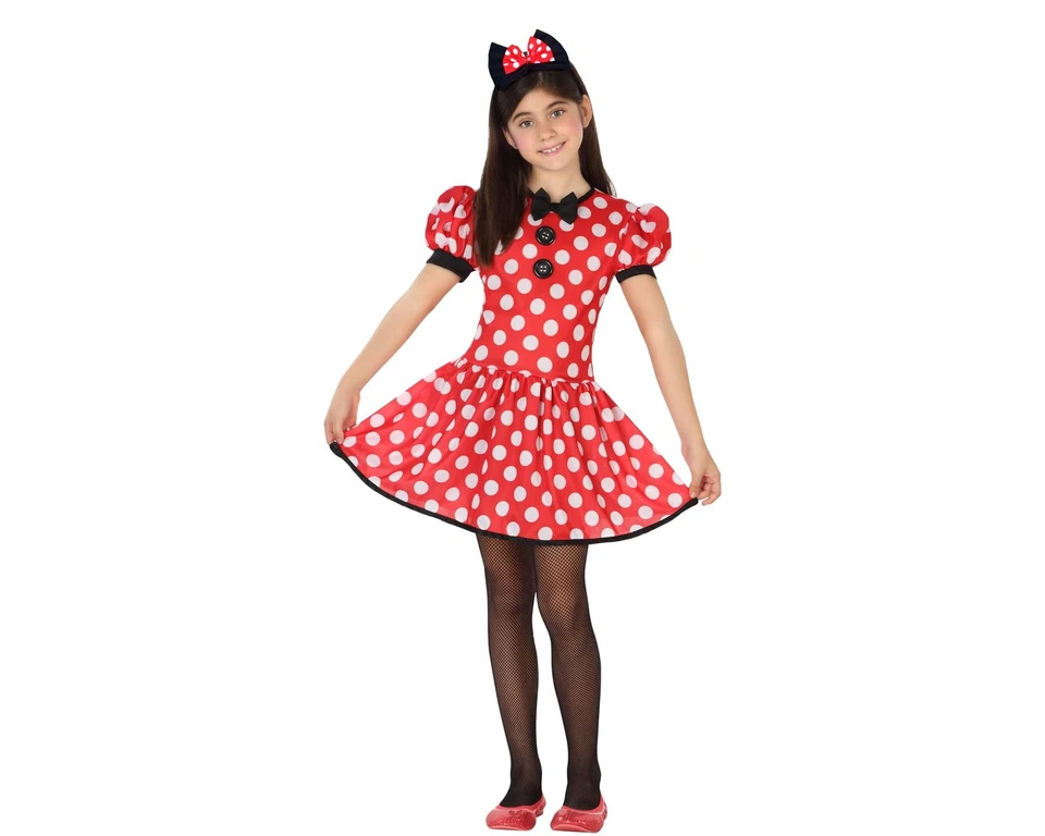 Atosa 26948 Mickey Mouse Costume Red Fairy Tail, Girl, 5-6 Years - Image 1 of 4