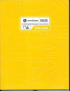John Deere D-Series Compact Excavator Sales Training Study Guide NEW with CD - Picture 1 of 1