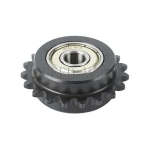 04C Idler Sprocket 15 Teeth Bore 6-8mm Double Bearings Metal Roller Chain - Picture 1 of 8